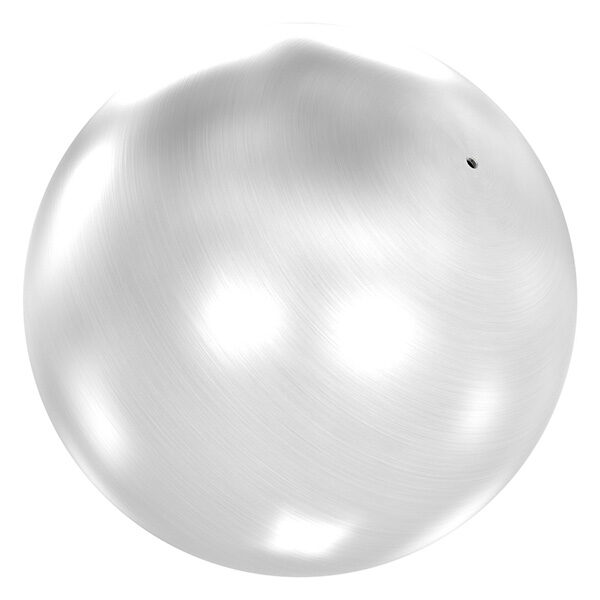 Hohlkugel, Ø 400mm mit Gewinde M10, Wandstärke 2mm, geschliffen, V2A
