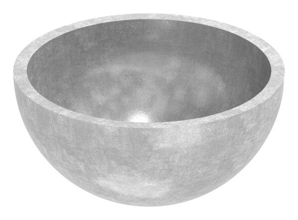 Halbhohlkugel, Ø 40x2,0mm, ungeschliffen, V2A