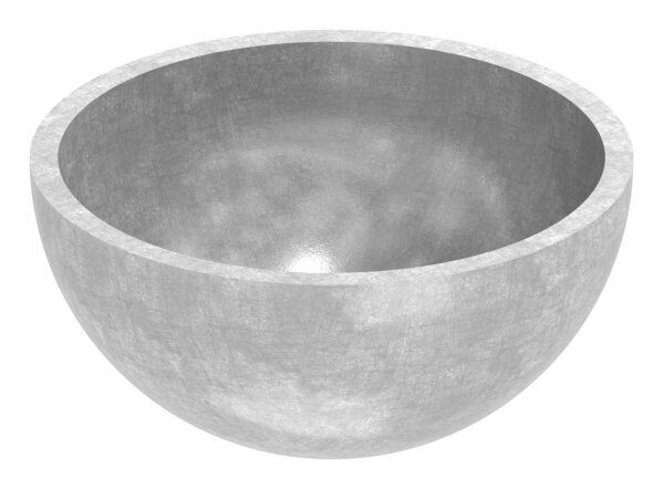Halbhohlkugel, Ø 42,4x2,0mm, ungeschliffen, V2A