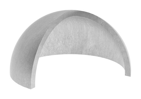 Halbhohlkugel, Ø 42,4x2,0mm, ungeschliffen, V2A