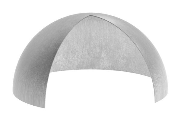 Halbhohlkugel, Ø 400x2,0 - 2,5mm, ungeschliffen, V2A
