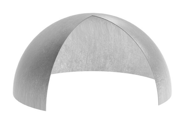 Halbhohlkugel, Ø 500x2,0 - 2,5mm, ungeschliffen, V2A