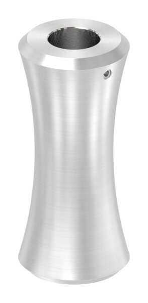 Zierhülse, H: 60mm, B: 27mm, mit Durchgangsbohrung 12,5mm, V2A