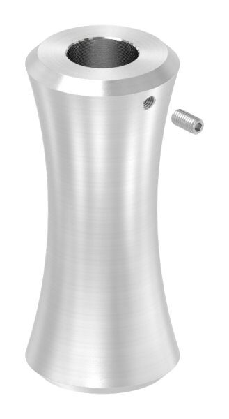 Zierhülse, H: 60mm, B: 27mm, mit Durchgangsbohrung 12,5mm, V2A