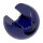 Glaskugel blau, Ø 30mm, mit Durchgangsbohrung 12,3mm