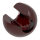 Glaskugel rot, Ø 30mm, mit Durchgangsbohrung 12,3mm