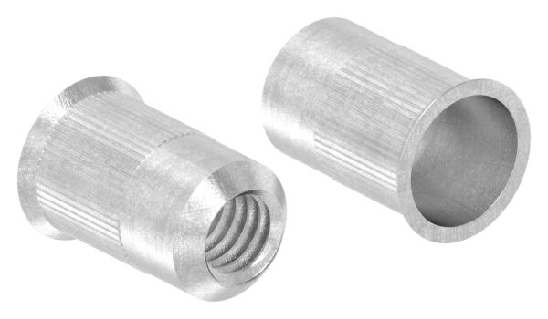 Blind-Einnietmutter M4 mit kleinem Senkkopf, metrisch, Edelstahl V2A, VPE mit 250 Stück
benötigter BohrØ 6,0mm
max. Wandstärke vom Rohr 0,5 - 3,0mm
max. Anzugsdrehmoment 3,0Nm