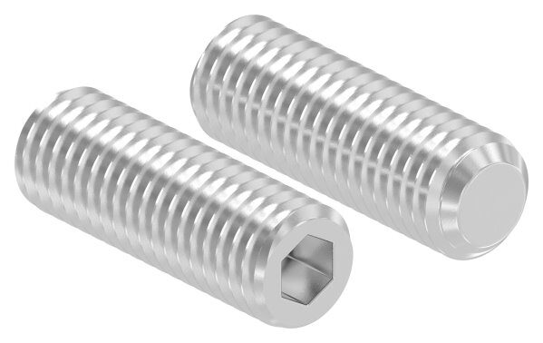 Gewindestift M10x30 mit Innensechskant und Kegelkuppe, V2A, DIN 913 / ISO 4026