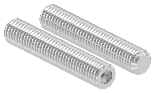 Gewindestift M10x55 mit Innensechskant und Kegelkuppe, V4A, DIN 913 / ISO 4026