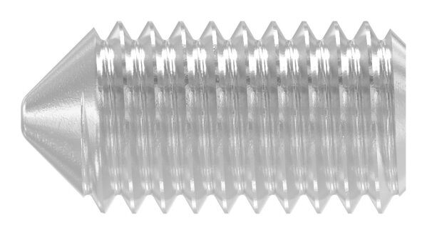 Gewindestift M5x10 mit Innensechskant und Spitze, V2A,...