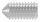 Gewindestift M5x10 mit Innensechskant und Spitze, V2A, DIN 914 / ISO 4027