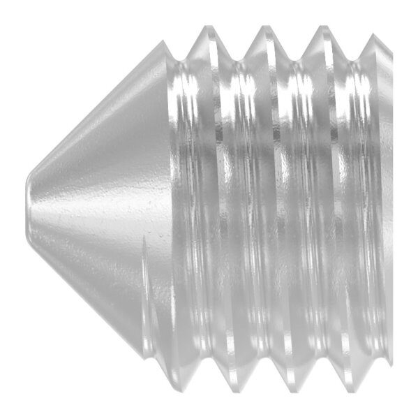 Gewindestift M8x8 mit Innensechskant und Spitze, V2A, DIN...