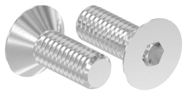Senkkopfschraube M6x16 mit Innensechskant V2A, ISO 10642