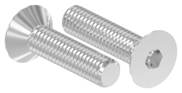 Senkkopfschraube M6x25 mit Innensechskant V2A, ISO 10642