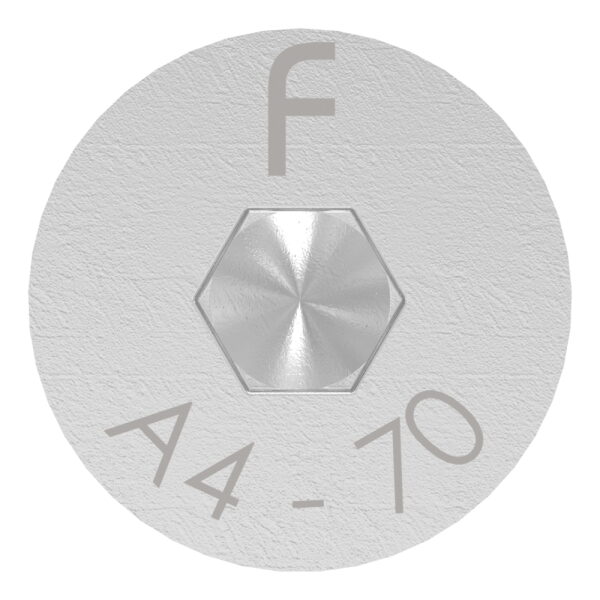Senkkopfschraube M6x16 mit Innensechskant, V4A, ISO 10642, mit Schraubensicherung "Precote 85"
