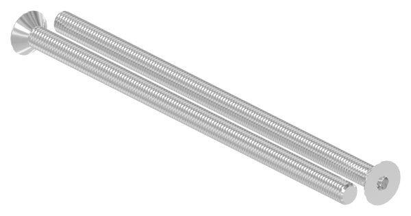 Senkkopfschraube M8x170 mit Innensechskant V2A, ISO 10642, Vollgewinde bis Kopf