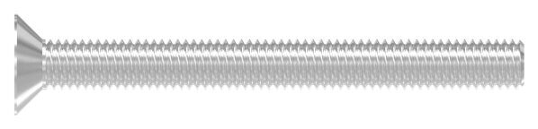 Senkkopfschraube M8x80 mit Innensechskant V2A, ISO 10642, Vollgewinde bis Kopf