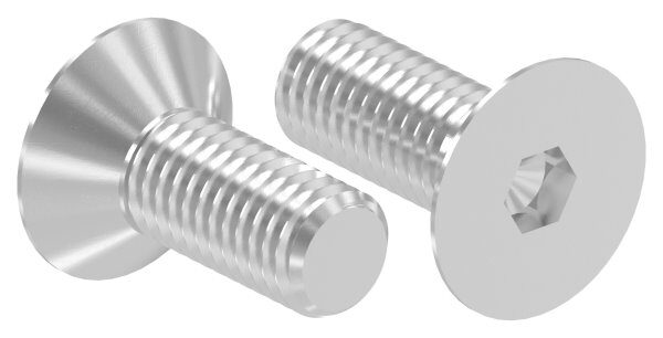 Senkkopfschraube M10x25 mit Innensechskant V2A, ISO 10642