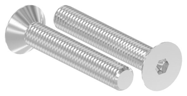 Senkkopfschraube M10x60 mit Innensechskant V2A, ISO 10642