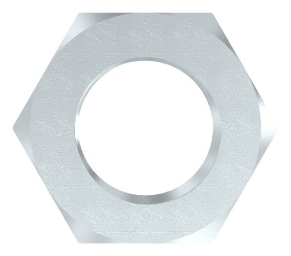 Sechskantmutter M20, flache Form, DIN 936, zinklamellenbeschichtet