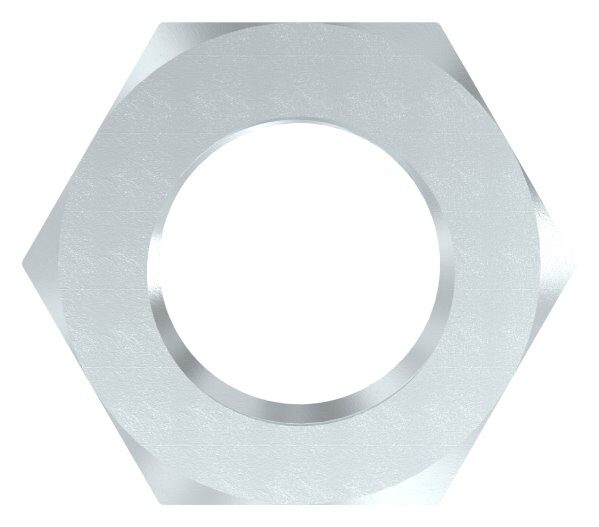 Sechskantmutter M24, flache Form, DIN 936, zinklamellenbeschichtet