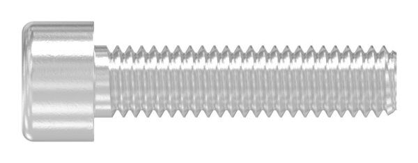 Zylinderkopfschraube M6x25 mit Innensechskant, V2A, DIN 912