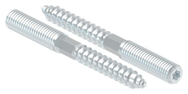 Stockschraube M8x80mm, Stahl verzinkt
