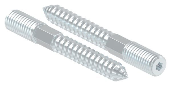Stockschraube M10x80mm, Stahl verzinkt