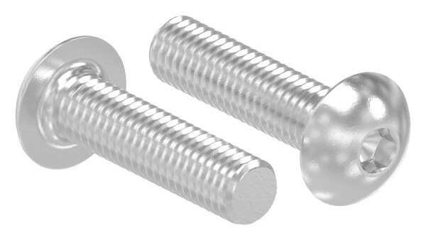 Rundkopfschraube M5x20 mit Innensechskant, V4A, DIN 7380-1