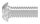 Rundkopfschraube M6x16 mit Innensechskant, V2A, DIN 7380-1