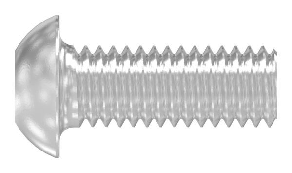 Rundkopfschraube M6x16 mit Innensechskant, V4A, DIN 7380-1
