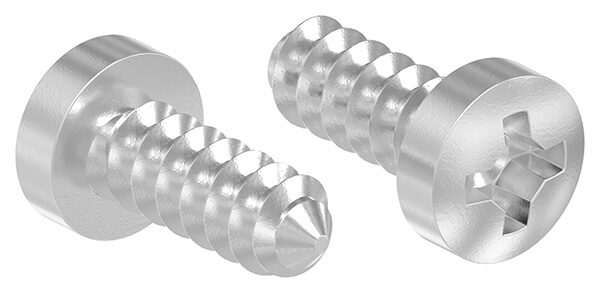 Linsenblechschraube mit Kreuzschlitz  5,5x16, V2A, DIN 7981