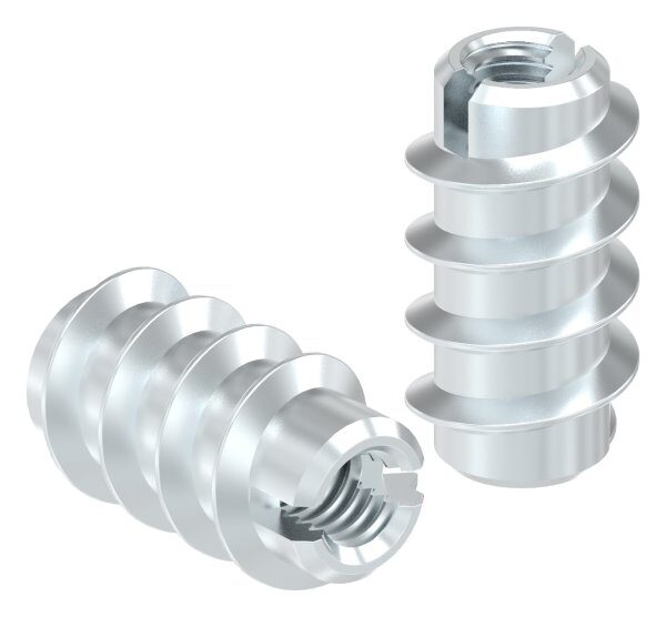 Rampa-Muffe M4x15, Stahl verzinkt, ähnlich DIN 7965, Typ A, Vorbohrung 6,0mm