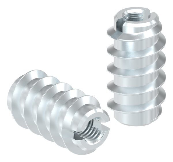 Rampa-Muffe M5x20, Stahl verzinkt, ähnlich DIN 7965, Typ A, Vorbohrung 8,0 - 8,5mm
