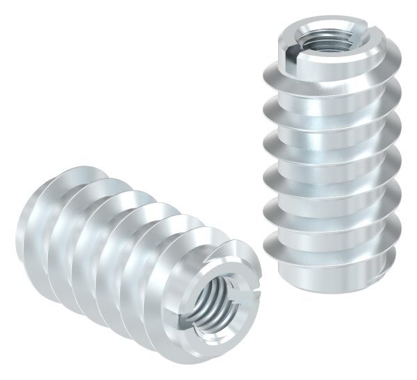 Rampa-Muffe M8x30, Stahl verzinkt, ähnlich DIN 7965, Typ A, Vorbohrung 13,0 - 13,5mm