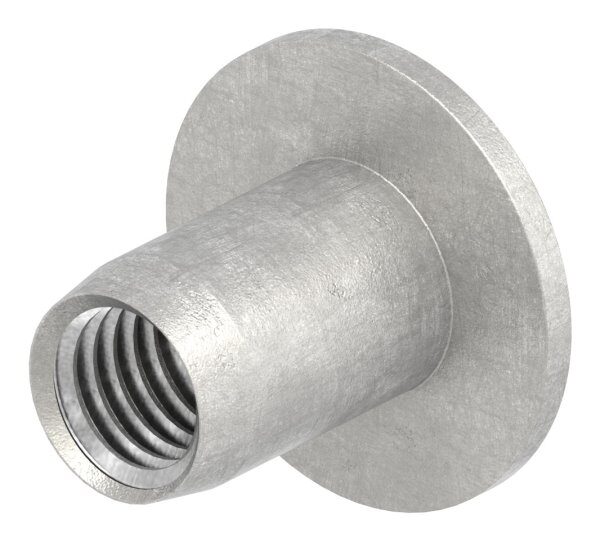 Hülsenmutter mit Flachkopf und Innensechskant, M8, Edelstahl V2A