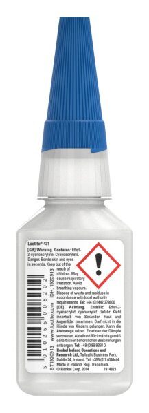 Sofortklebstoff flüssig  mit mittlerer Viskosität  20gr. Flasche
 - DATENBLATT  anbei - bitte beachten.