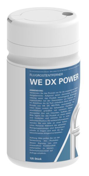 INOX CARE KIT − Reinigungs- & Pflegeset für Edelstahl, bestehend aus:
- Flugrostentferner (125 Tücher)
- Neutralisierung (125 Tücher)
- Passivierung (125 Tücher)
- Versiegelung (Flüssigkeit)
- Gummihandschuhe