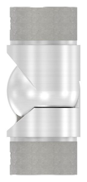 Gelenkstück hohl für Kabeldurchführung, zum Stecken, für Rohr 48,3x2,0mm, V2A