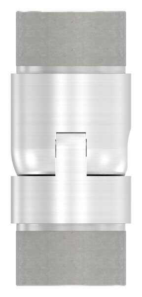 Gelenkstück hohl für Kabeldurchführung, zum Stecken, für Rohr 48,3x2,0mm, V2A