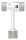 Rohrabschlussstopfen mit Stift und Gelenkstück, beides für Rohr 42,4x2,0mm, zum Einkleben/Einschweißen, Stift Ø 14mm, H: 80mm, V2A