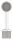 Rohrabschlussstopfen mit Stift und Gelenkstück, beides für Rohr 42,4x2,0mm, zum Einkleben/Einschweißen, Stift Ø 14mm, H: 80mm, V2A
