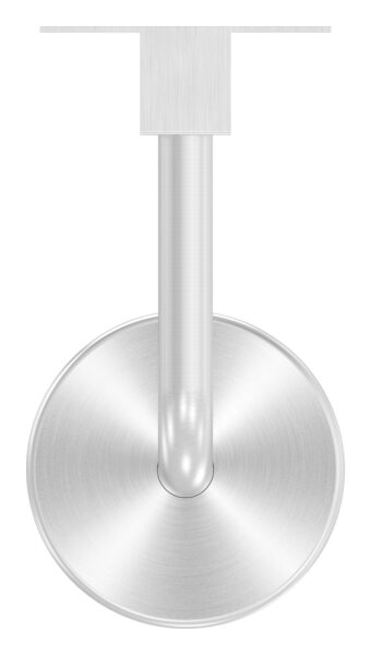 Handlaufhalter  (Ronde und Bügel verschweißt), hohl, für LED Nutrohr-Handlauf, Bügel Ø 12mm, innen Ø 8mm hohl, für Nut 24x24mm, Höhe, V4A