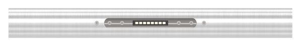 LED Musterhandlauf mit 1x LED Ausschnitt, komplett...