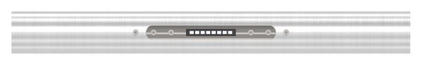 LED Musterhandlauf mit 1x LED Ausschnitt, komplett...