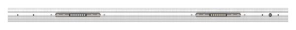 LED Musterhandlauf mit 2x LED Ausschnitten und...