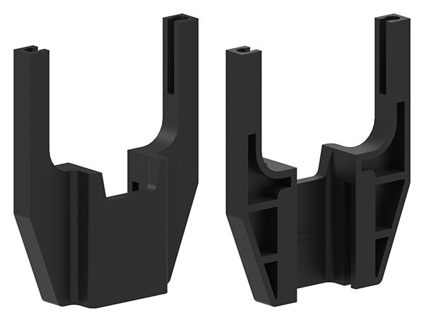 Rail Fix Montagekoffer Starterset, bestehend aus: 4x Grundträger, 4x Haltevorrichtung für die TrägerØ 12mm, 8 Distanzstücke für HandlaufØ 42,4mm