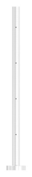Edelstahlpfosten 42,4x2,0mm V2A zur Bodenmontage, H:...