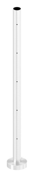 Edelstahlpfosten 42,4x2,0mm V2A zur Bodenmontage, H:...
