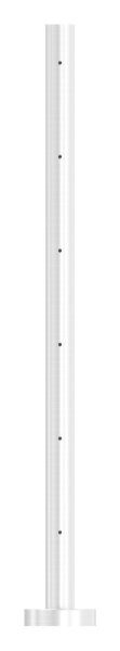 Edelstahlpfosten 42,4x2,0mm V2A zur Bodenmontage, H:...